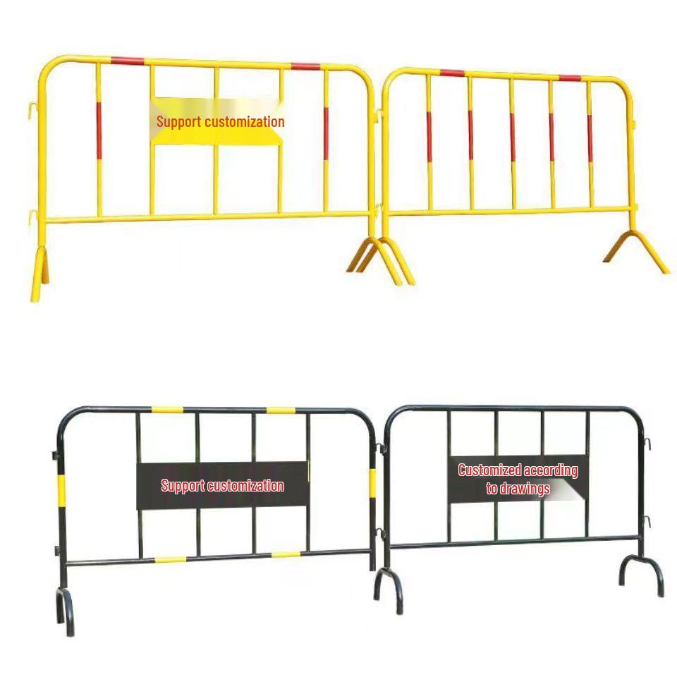 Iron Horse Weighted Temporary Traffic Enclosure Steel Pipe Guardrail