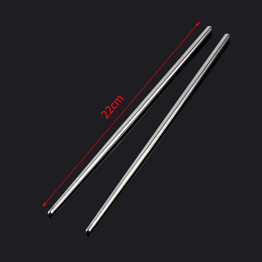 Practical Tableware Hollow Non-slip Chop Stick Stainless Steel Chopstick