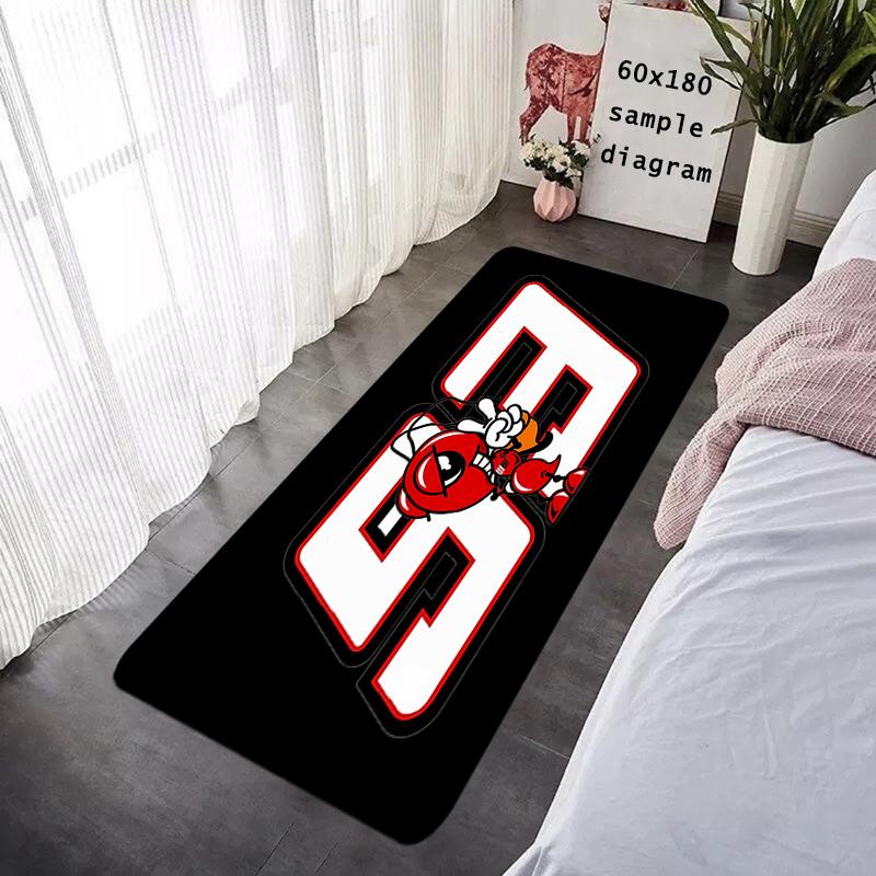 Interior Floor Mat Doormat Marc M-Marquez 93 Non-slip Foot Rug for Entryway Kitchen Carpet Bedroom Bedside Mats Home Decoration