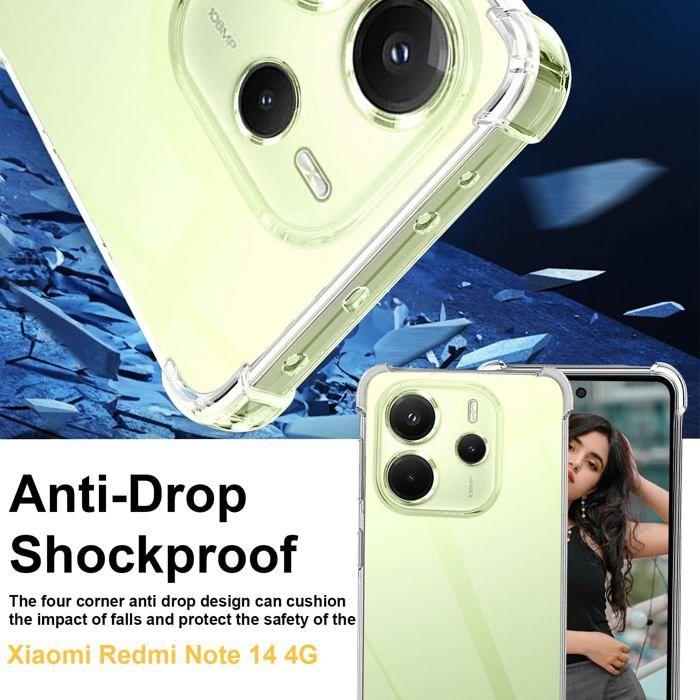 Hülle für Xiaomi Redmi Note 14 4G - Silikon TPU - Transparent - Stoßfest