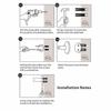 Stainless Steel Adhesive Towel Hooks - No Drilling Self Adhesive Waterproof Holder for Bathroom & Kitchen, 4 Pack