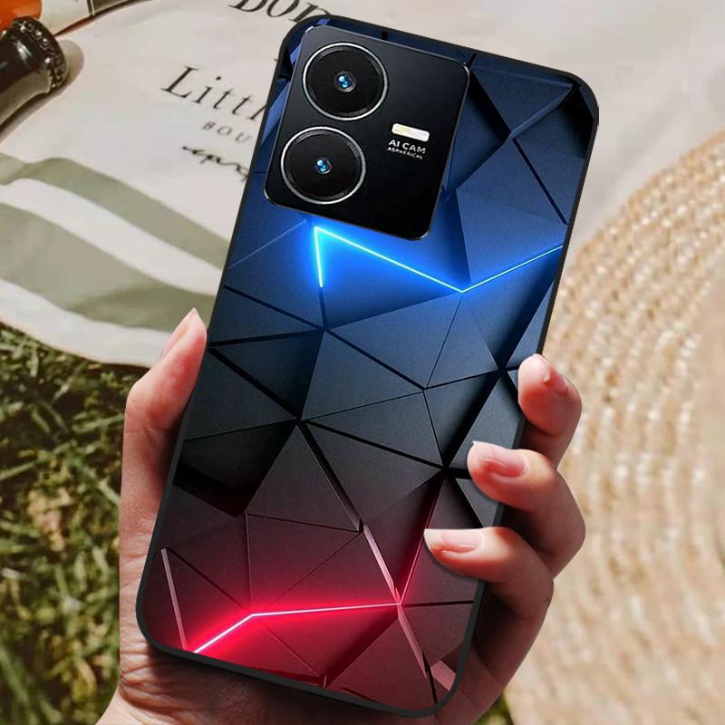 

For Vivo Y22 Case Soft Silicone Shockproof Phone Cover for Vivo Y22 Y22s Y 22 s Cases Y 22 2022 Black Bumper Protective Shells Vivo Y22