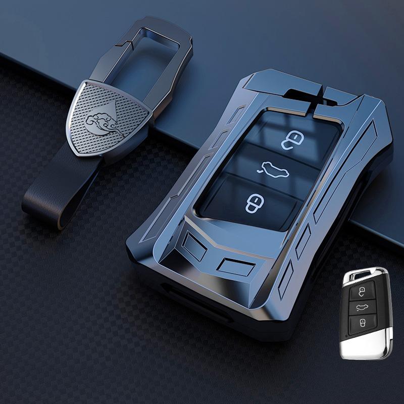 Zinc Alloy Car Key Case Tpu Cover For Vw Volkwagen Polo Bora Tiguan Passat Golf 6 Lavida Scirocco Protect Shell Accessories