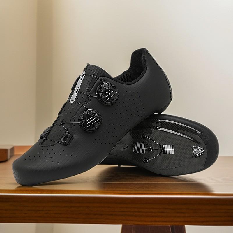Mens Carbon Fiber Road Cycling Shoes With Stiff Sole SPD-Compatible Lightweight Performance Bike Bikes