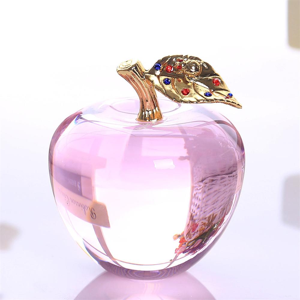 Jablkové ozdoby Barevná glazura Dekorace Sklo Dekorace domova Křišťál Quartz Fialová Červená Růžová Žlutá Lucency Dárek Suvenýr