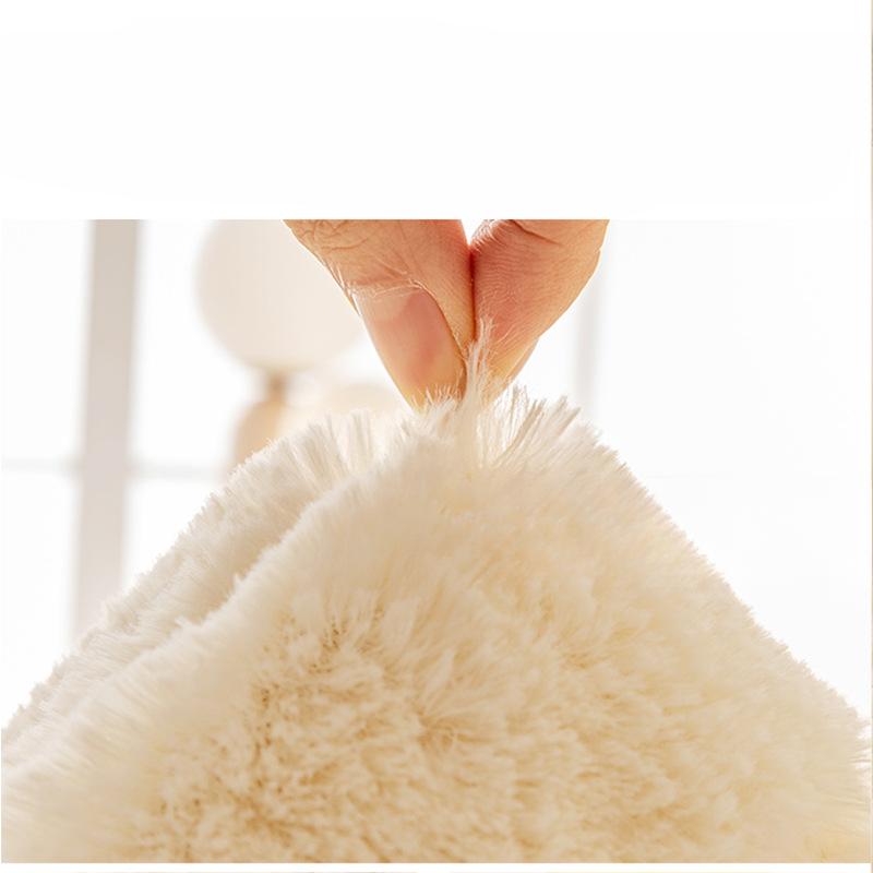 Sofakissen Winter Verdickter Winter Sofabezug High-End-Maschine Kaninchen Plüsch Sofa Handtuch Rutschfestes Handtuch