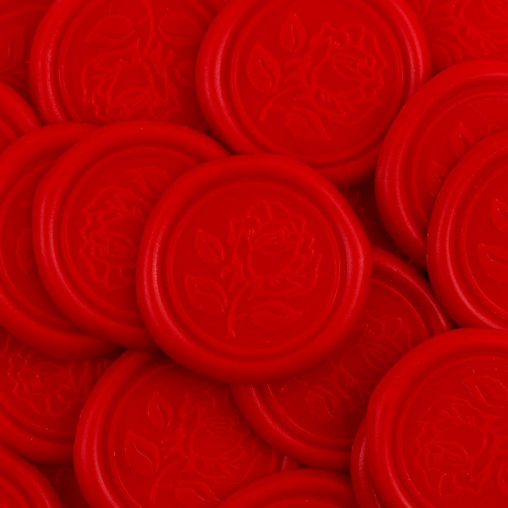25Pcs Rose Style Wax Seal Stickers Handmade Envelope Seals Self Adhesive Wax Stickers for Wedding Party Invitations, Envelope