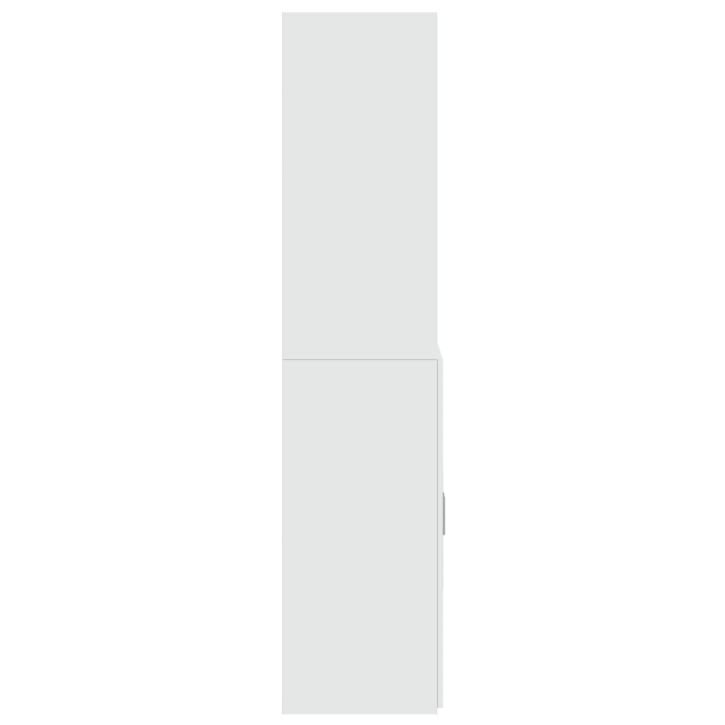 Vidaxl Tall Cabinet, White, 70X42.5X185 Cm, Wood-Based Material