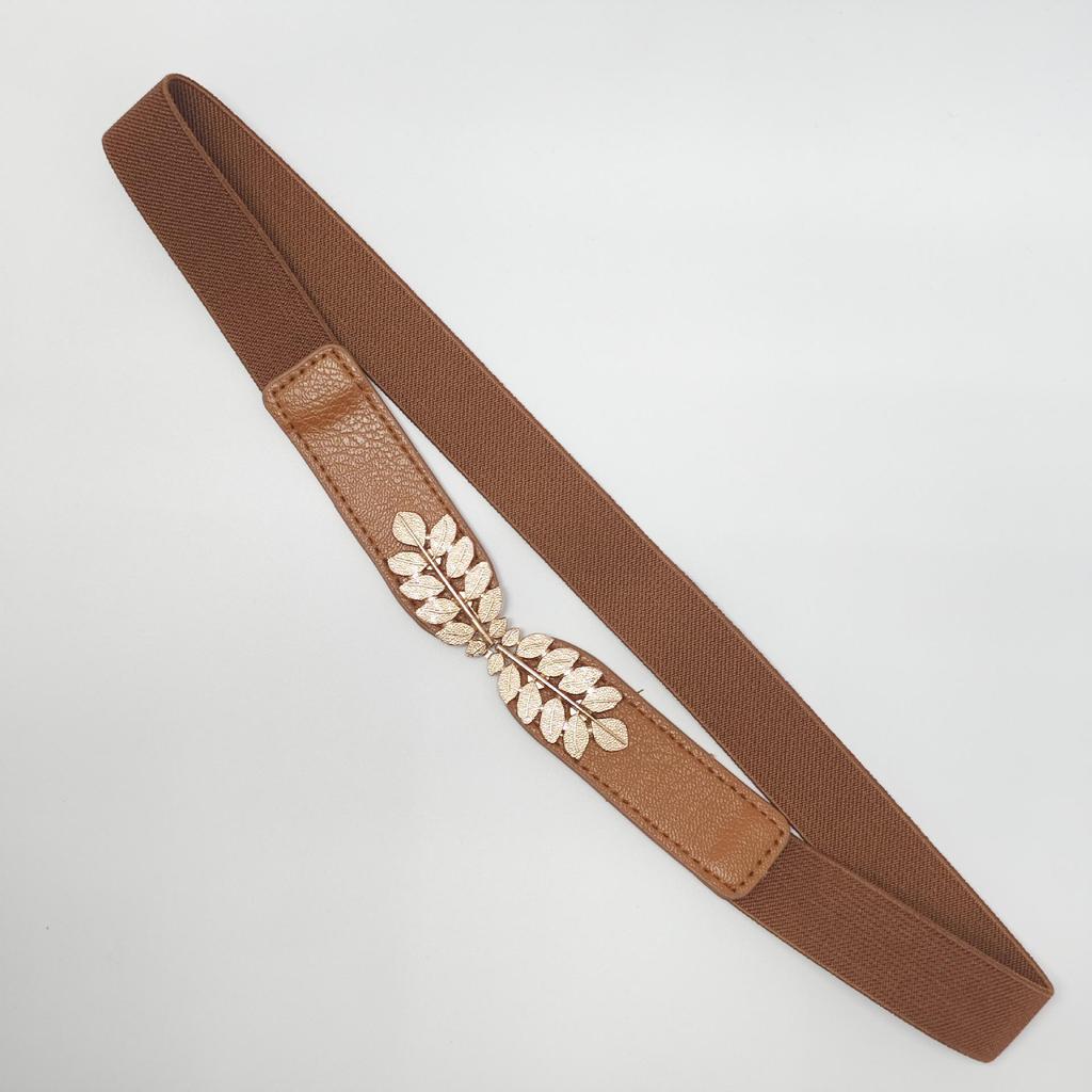 Damen Taillengürtel im koreanischen Stil - Einfacher Blatt-Hakenverschluss, Vielseitiges Kleideraccessoire