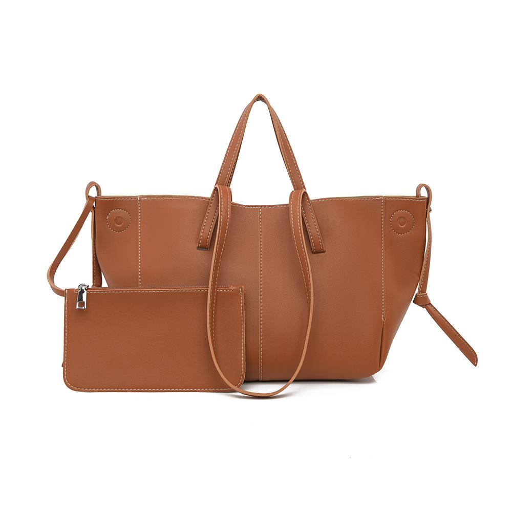 Korean Shoulder Bag for Women 2026 New Luxury Underarm Woman Tote Fashion Brand Designer Retro Pu Leather Female Handbags Purses коричневый