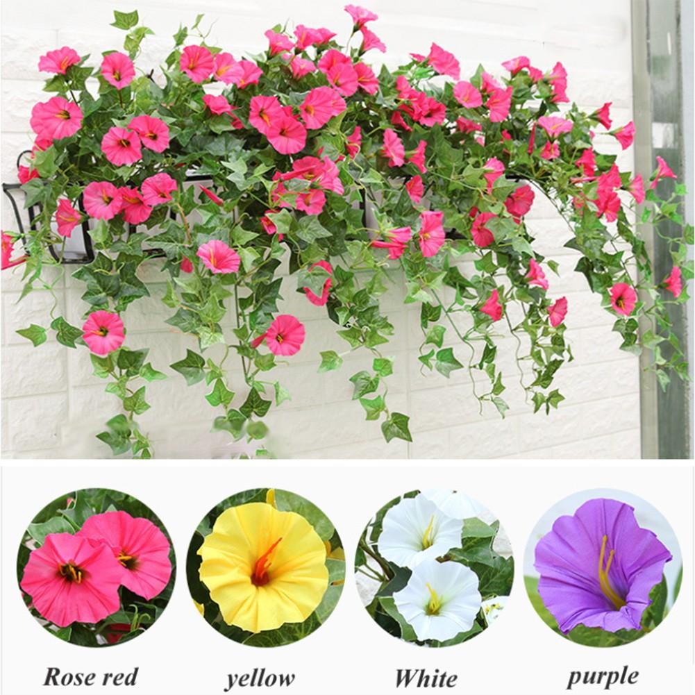 

6.5*6.5cm Morning Glory Vine Artificial Flower Plastic розы красного