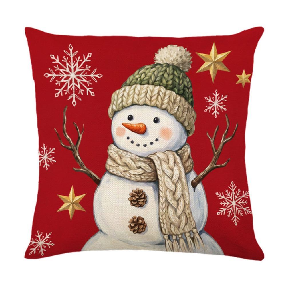 Soft Throw Cushion Case Reindeer Xmas Pillowslip Atmosphere Christmas Pillow Covers Sofa Couch