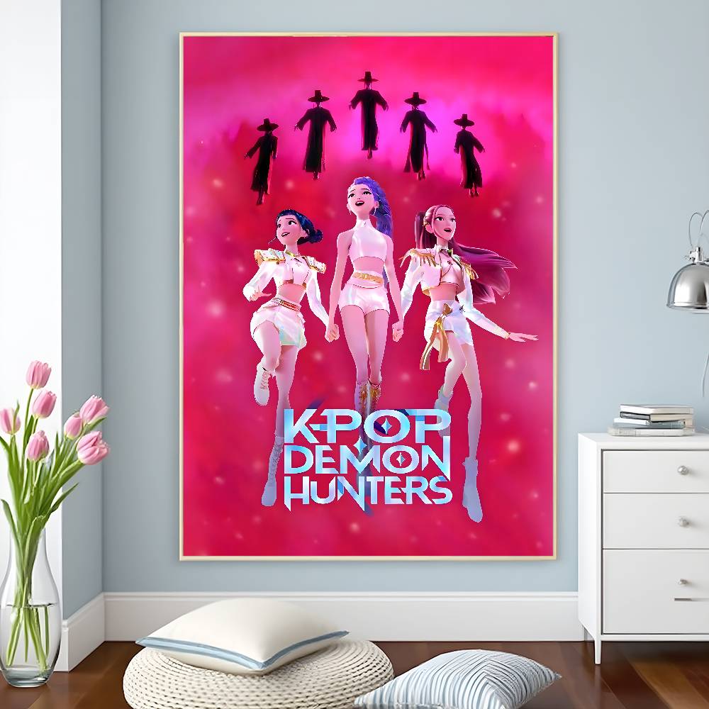 KPop D-Demon H-Hunters plakát HD samolepicí voděodolné plakáty všestranná dekorace do domácností, barů, hotelů a dalších věcí