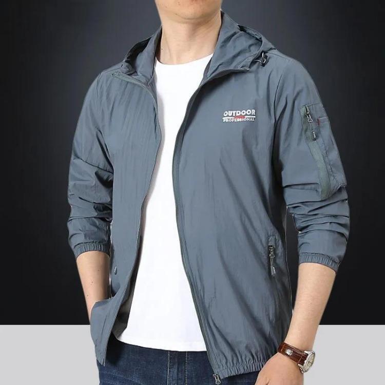 Ultra Thin Mens Summer Sun Protective Jacket Breathable Windbreaker Anti UV Quick Drying Outdoor Sports Portable Clothing