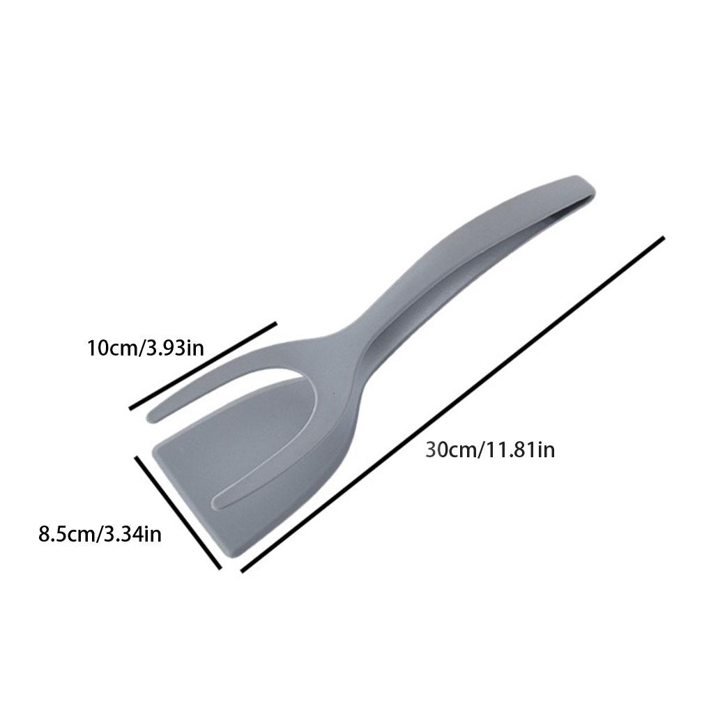 French Fries Turners Double Sided Clip For Easy Flipping Non-stick Non Stick 2 In 1 Pancake Spatula