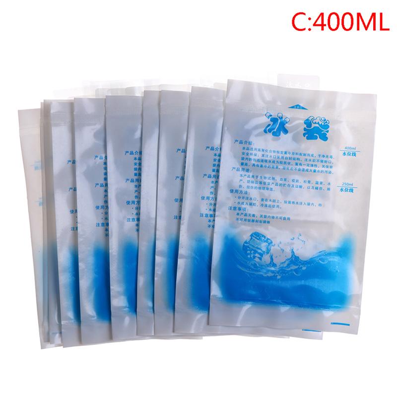 10Pcs Reusable Ice Bag Water Injection Icing Cooler Bag Pain Cold Compress