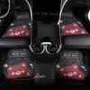 Car Floor Mats for the Driver's Seat and Rear Seat, Anti-Dirt Silk Loop New Style, Cute Carpet-Style Car Rear Seat Mats