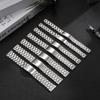Neues Edelstahl-Uhrenarmband 12mm 14mm 16mm 18mm 20mm 22mm 24mm Ersatzarmband Metall-Faltschließe Universelles Armband