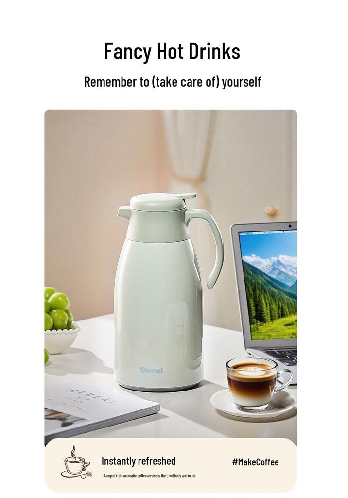 Tianxi European American Stainless Steel Insulated Large Hot Water Bottle for Home, Office, Dorms