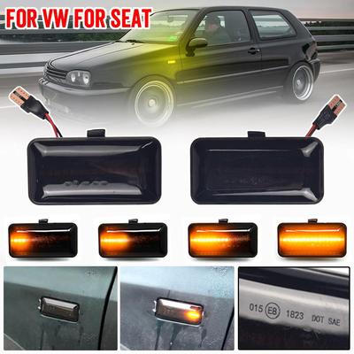 For VW  Golf 3 MK3 1H1 1H5 1E7 Passat 35i Vento 1H2 1991 1992 1993 1994 1995 LED Side Marker Turn Light Signal Lamp