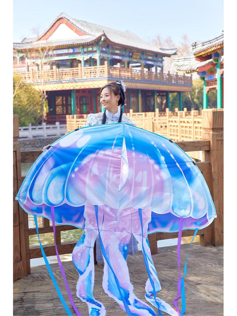 2026 New Cartoon Jellyfish Kite for Beginners – Easy to Fly Outdoors for Kids and Adults