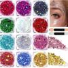 12-Color Gradient Glitter Nail Art Set with Gold Dragon Gel Polish