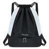 Lightweight Durable Oxford Drawstring Backpack Casual Fitness Gym Bag with Shoes Compartment Fashionable School Sports Bag