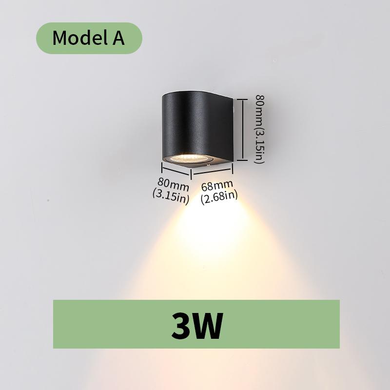 

LED Sensor Light Lamp AC85-265V 3W 6W Cold White Warm White Neutral Light ABS Material Waterproof Rainproof High Brightness Warm White&Black