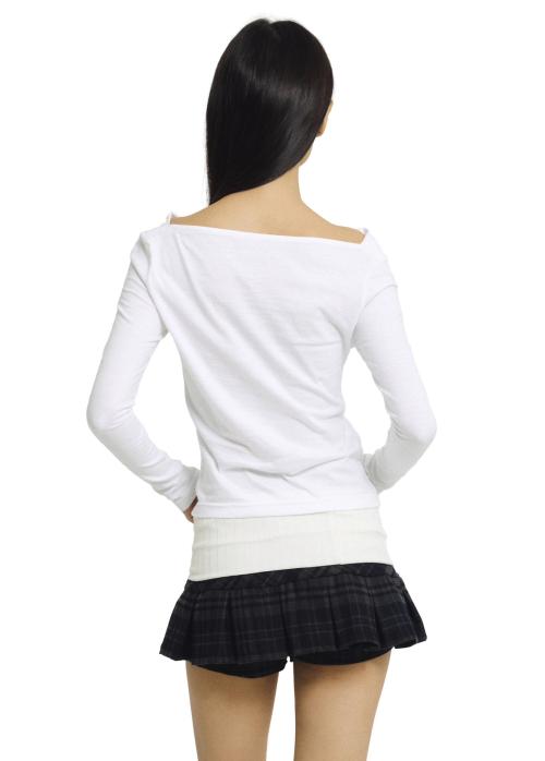 Poeoling 4Us Banding Mini Skirt (Check)