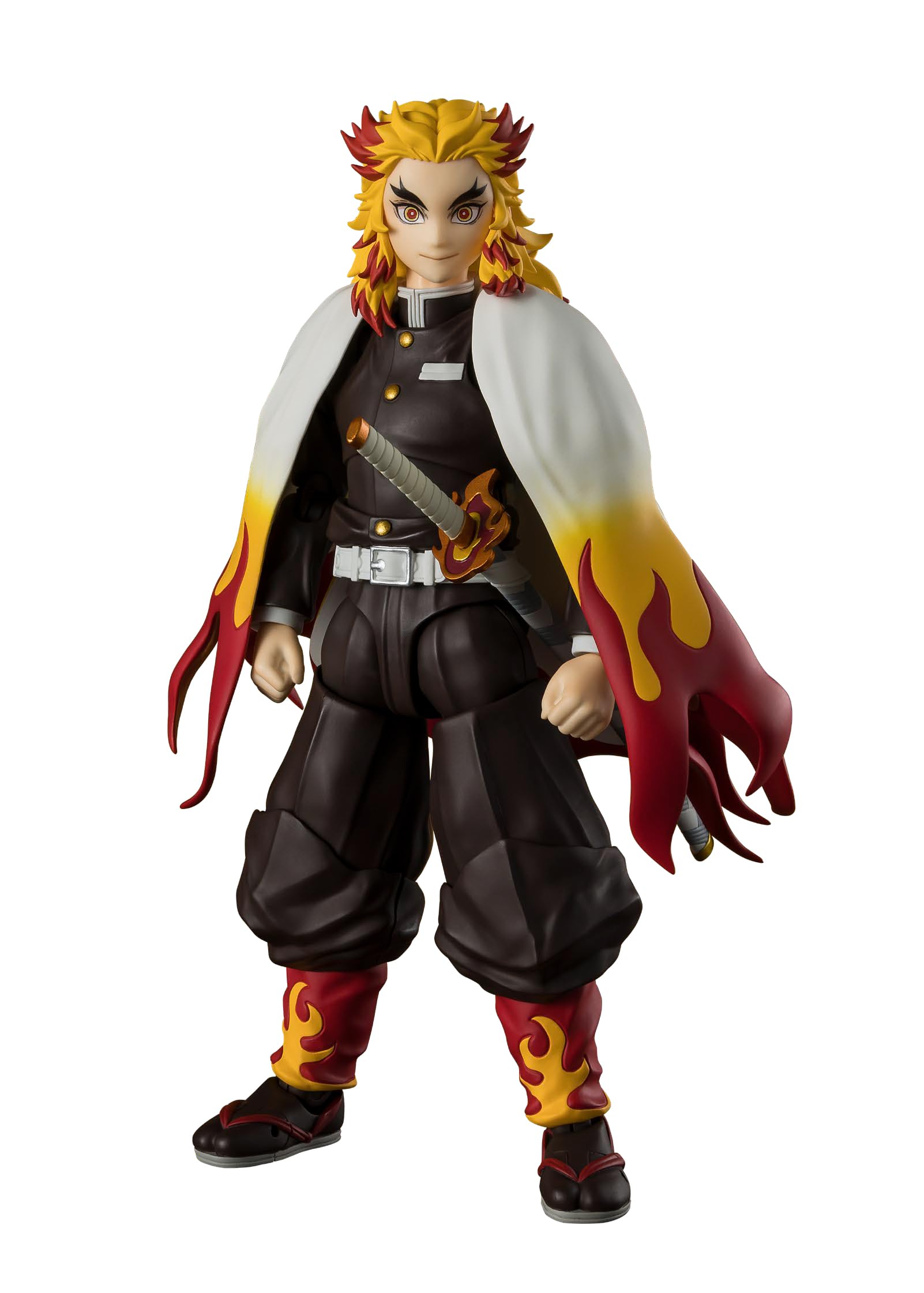 

TAMASHII NATIONS SHFiguarts Убийца Демонов: Клинок, рассекающий демонов Ренгоку Кёдзюро Прибл.. Подвижная фигурка из окрашенного ПВХ и АБС пластика высотой 150 мм