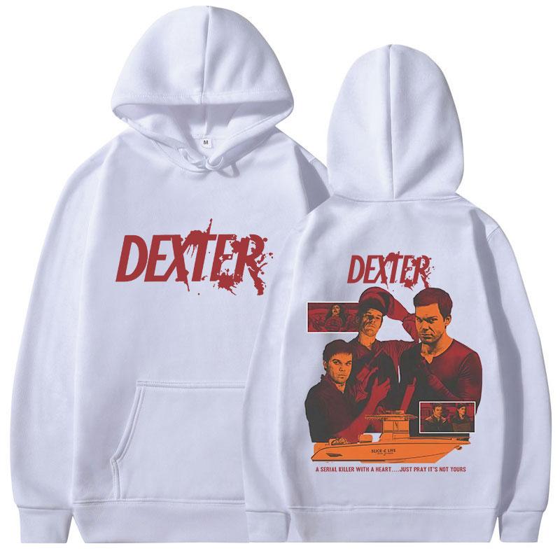 TV Play Dexter Morgan Grafik Kapuzenpullover Herren Damen Kleidung Lässige Fleece Kapuzenpullover Mode Vintage Übergroße Pullover