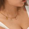 European-American Ins Style Stainless Steel Starfish & Turtle Seashell Pendant Necklace for Women