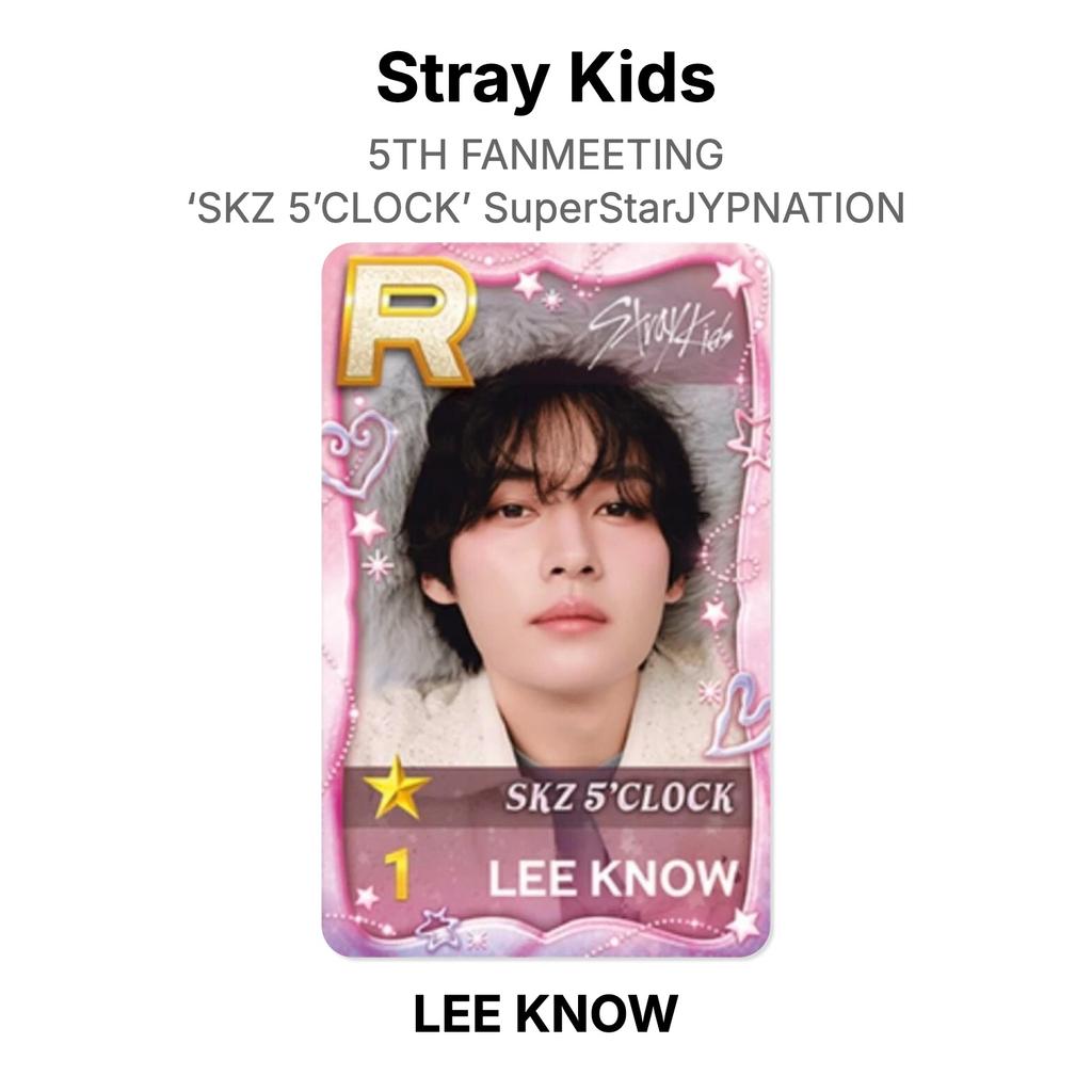 Stray Kids 5TH FANMEETING ‘SKZ 5’CLOCK’ SuperStarJYPNATION Official Photocard