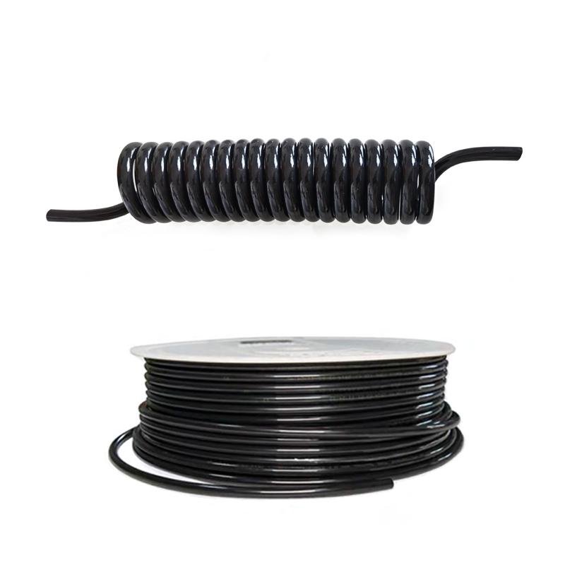 Telescopic Air Hose Set: 8mm/6mm Coil Tube, Scissor Lift Spring, Cylinder Connector Fittings