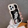 Jujutsu Kaisen Sukuna Mobile Phone Case for iPhone 17 16 15 14 13 12 11 Air Pro Max Plus Wavy Edge TPU Colorful Cover Pretty