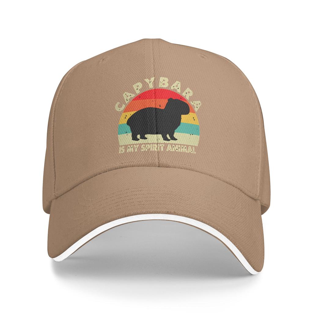 Capybara Is My Spirit Animal Casual Baseball Cap  Running Hippie Hip Hop Hats Summer Sun Visor Women Men Trendy Snapback Cap
