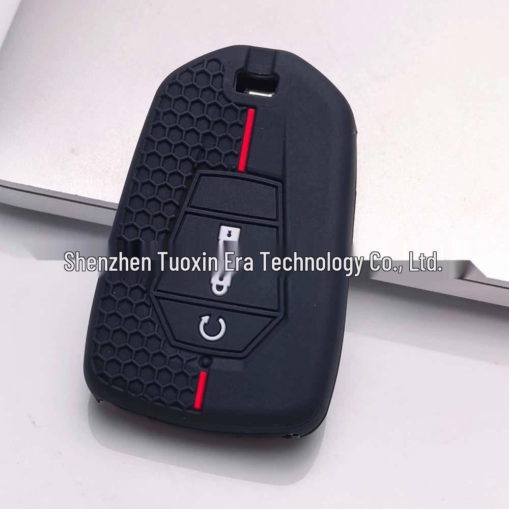 Isuzu DMAX/MUX 3-Button Remote Control Silicone Key Cover with Honeycomb Texture