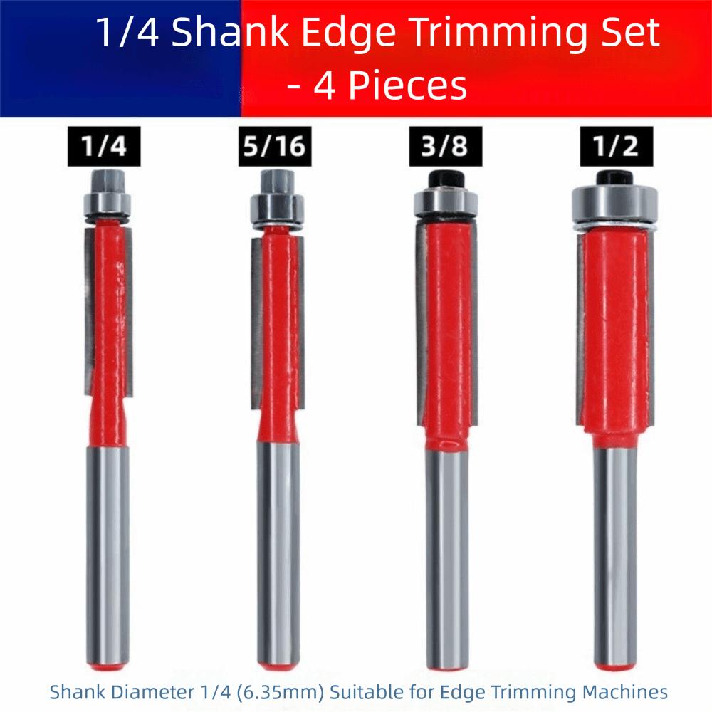 With Bearing Shank Milling Cutter 6mm Shank Carving Cutter Carbide Router Bit  Trimming