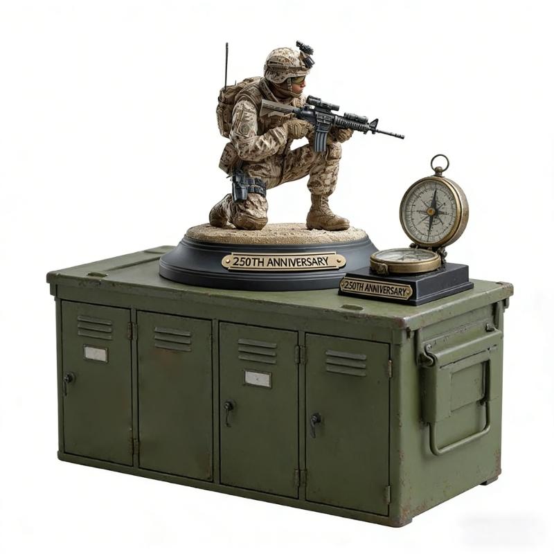 American 250th Anniversary Patriotic Soldier Commemorative Acrylic Desktop Souvenir Decors for Celebration and Gifting