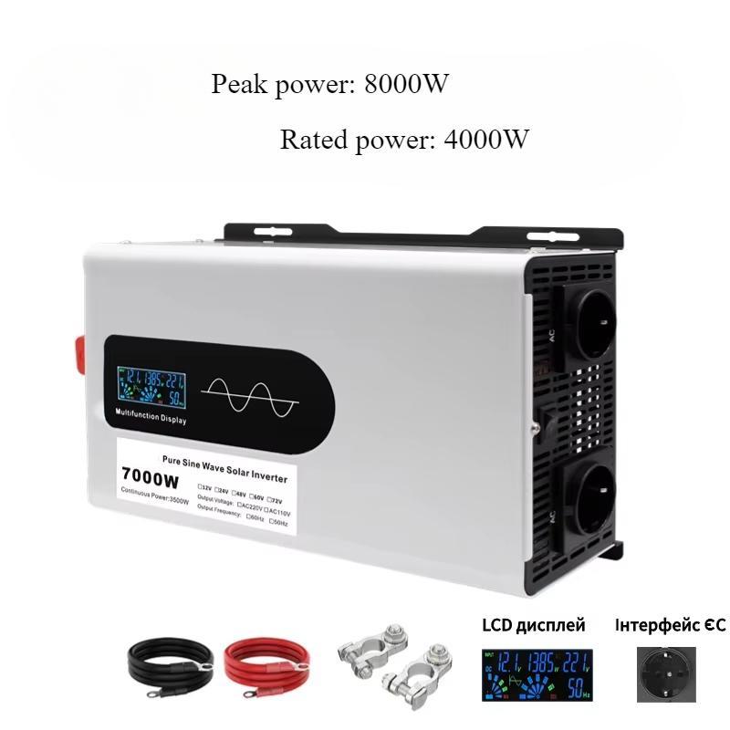 2025 EU Photovoltaic Solar High Power Pure Sine Wave Inverter 12V24V48V 5000w-10000w 50hz Car Home Auto Parts Car AC