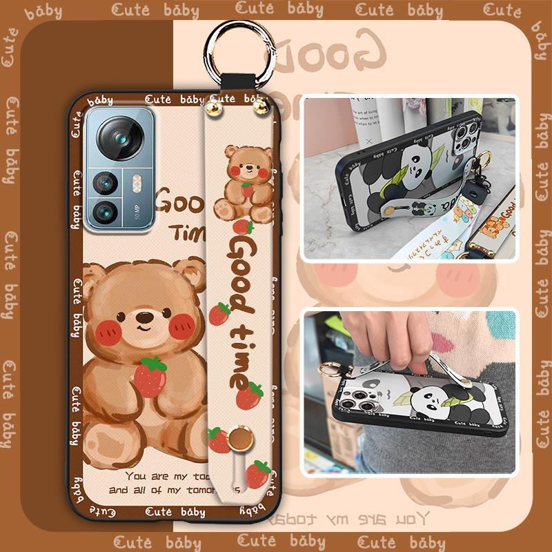Wrist Strap Kickstand Phone Case For Blackview A85 Cartoon Soft case Dirt-resistant Durable Wristband Cute Anti-knock