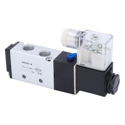 Air Solenoid Valve Copper Coil Stainless Steel Spring 2 Position 5 Way Electric Solenoid Valve IP65 Waterproof for Equipment