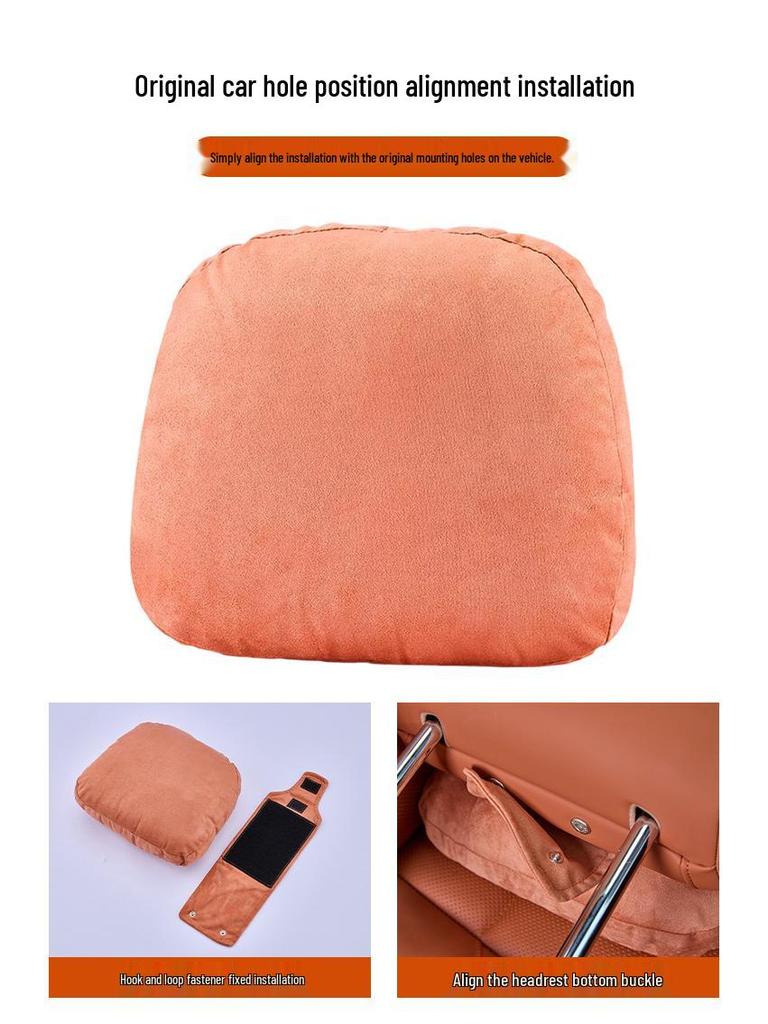 Comfortable Deer Velvet Headrest for Leapmotor C10/C16 Car Seat - Neck Support Pillow