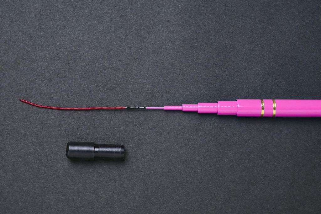 Nissin Uzaki Carbon Tenkara Rod, Oni Style, Pink, 2906