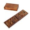 Youmai Wooden African Gem Checkers: Educational Board Game with Storage Box