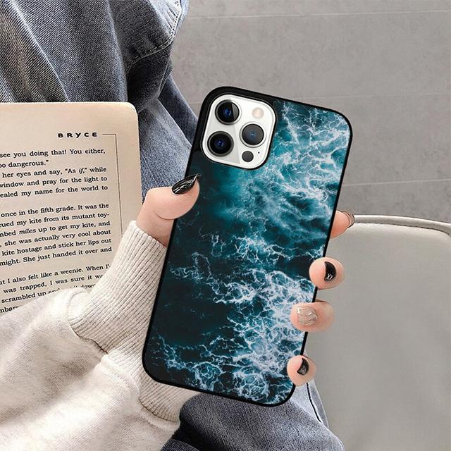 Blue Sea Ocean Waves Mobile Phone Cases Cover For iPhone 17 Air 16 15 14 12 13 11 Pro MAX Apple Plus Coque