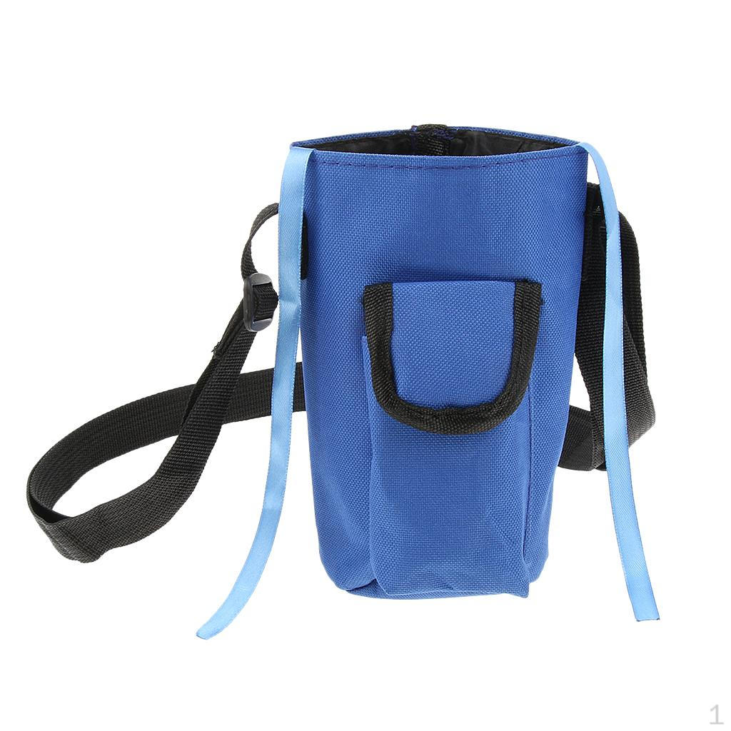 

Waterproof Water Bottle Holder Carrier Bag Pouch Sleeve With Pocket M Blue