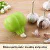 Vitlöksskalare Kreativ Silikon Mjuk Hushålls Vitlöksskalare Skalning Enkel Bekväm Köksredskap Vitlöksskalningsartefakt