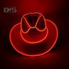 Light Up Cowgirl Hat Wireless Neon Western LED Cowboy Cap Luminous Flashing Light Bar Hat for Halloween Party Supplies
