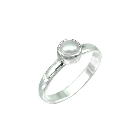 925 Sterling Silver Natural Fresh Water Pearl Gemstone Ring  Size 7 US Gift Ring  Wedding,Anniversary,Engagement,Birthday,Gift